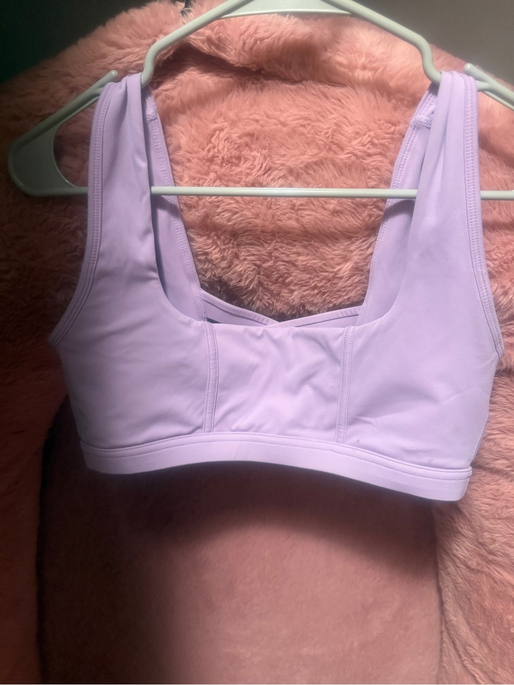 Lavender Scoop Neck Sports Bra - Women's Intimates popflex medium